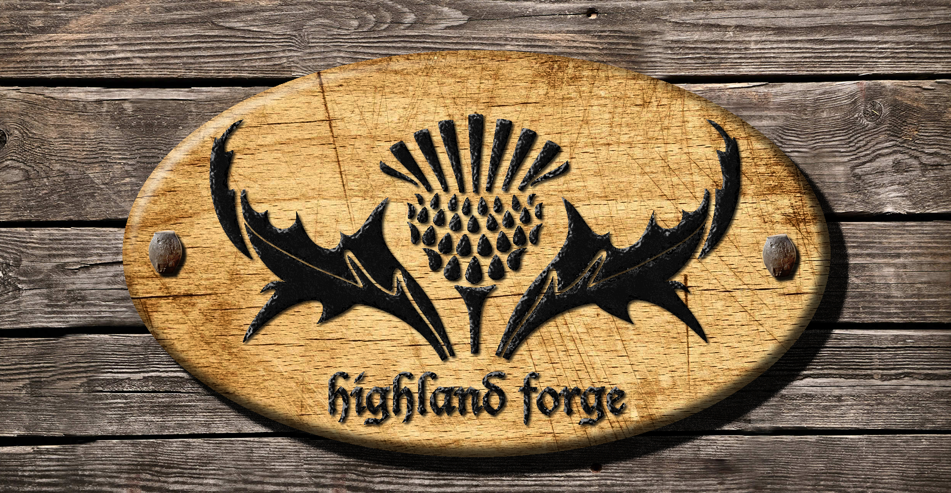 Highland Forge Studio plaque